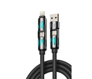 كابل شحن USB متعدد 4 في 1 (شحن سريع عالمي) كابل شحن USB متعدد 4 في 1 (شحن سريع عالمي)