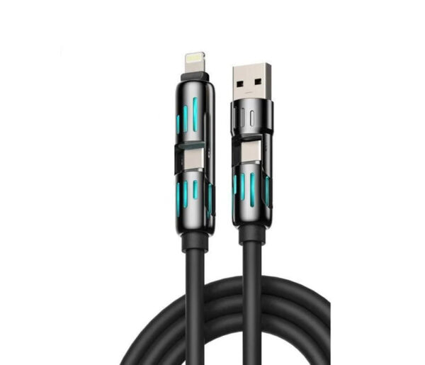 كابل شحن USB متعدد 4 في 1 (شحن سريع عالمي) كابل شحن USB متعدد 4 في 1 (شحن سريع عالمي)