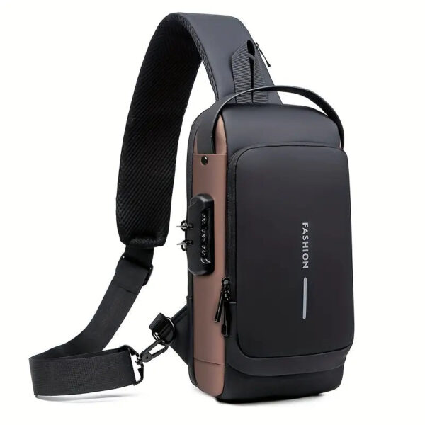 Men Sling Bag With Password Lock Men Sling Bag With Password Lock